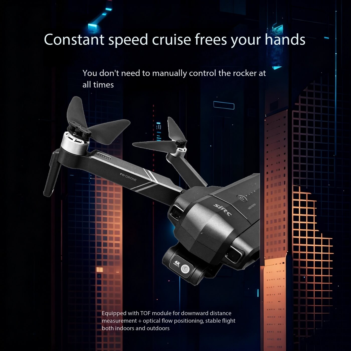 SJRC F11 S3 XR 4K GPS Camera Drone – 3-Axis Gimbal
