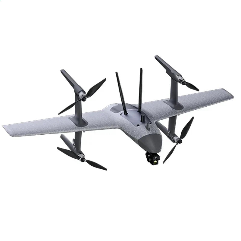 HEQUVA SWAN VOYAGER K8T-V2 VTOL Fixed Wing UAV 4K Thermal Imaging Drone AI Tracking 60Min Flight 15KM Transmission