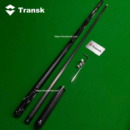Transk Metal Carbon Fiber Pool Cue (SINGLE CUE)- Gold, Red, Purple, 10.5/11.8/12.5mm Tip(WITH An extension & weight Adjuster)