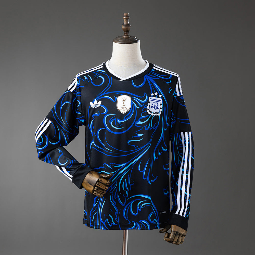 Argentina Away Jersey 2026 World Cup Long Sleeves Football Kit Soccer Shirt