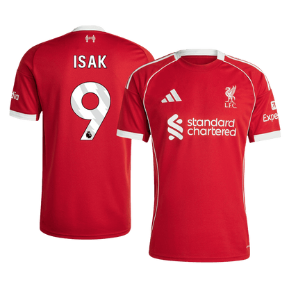 ISAK #9 Mens Liverpool Home Jersey 2025/26