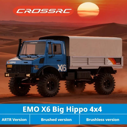 CROSSRC EMO X6 XL3 Big Hippo 1/8 Scale 4WD 6WD Brushless RC Rock Crawler Off-Road RTR