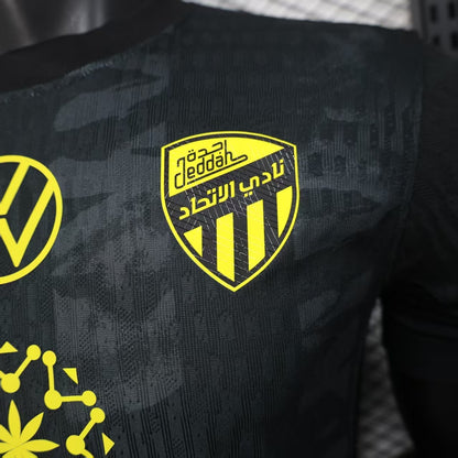Player Version Al-Ittihad Jeddah Jersey 25/26 Black Football Kit Soccer Jersey
