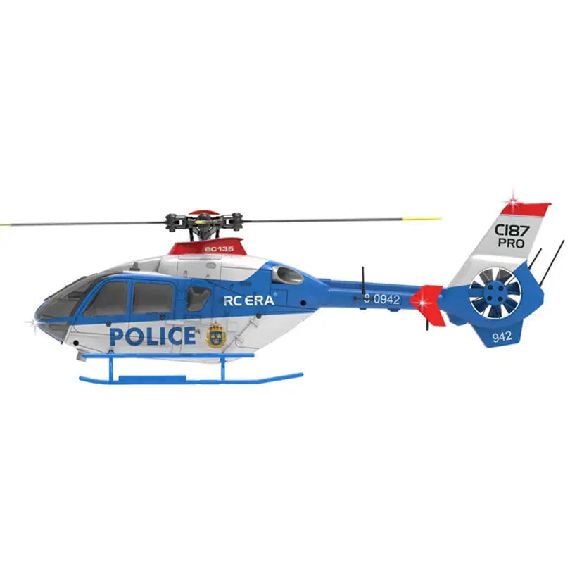 RCERA C123 EC135 4CH 6-Axis Gyro Dual Brushless Direct Drive Optical Flow Air Pressure Altitude Hold True Ducted RC Helicopter RTF