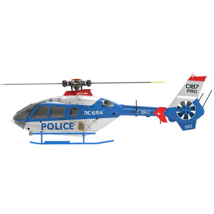RCERA C123 EC135 4CH 6-Axis Gyro Dual Brushless Direct Drive Optical Flow Air Pressure Altitude Hold True Ducted RC Helicopter RTF