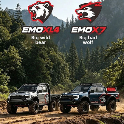 CROSSRC EMO X7 Big Bad Wolf XL4 Big Bad Bear 1/8 Scale 4WD Brushless RC Rock Crawler Trail Truck RTR