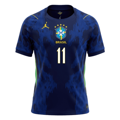 RAPHINHA #11 Mens Brazil World Cup Away Jersey 2026