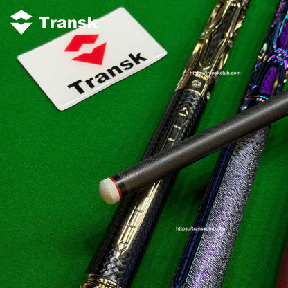 Transk Metal Dragon Slayer Jump Cue - Carbon Fiber Shaft with Sheepskin Grip-13mm tip