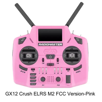 RadioMaster GX12 Crush ExpressLRS Radio Controller 1000Hz CNC Hall Gimbal Dual Band 16CH Transmitter for FPV Drones