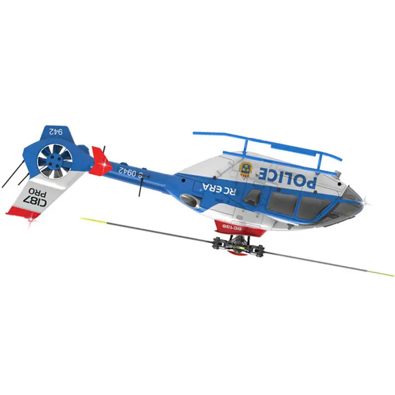 RCERA C123 EC135 4CH 6-Axis Gyro Dual Brushless Direct Drive Optical Flow Air Pressure Altitude Hold True Ducted RC Helicopter RTF