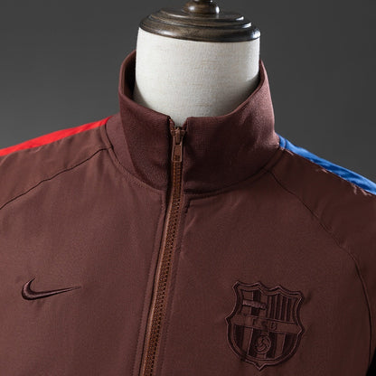 Barcelona x Travis Scott Windbreaker 2025/26 Brown Football Soccer Jacket