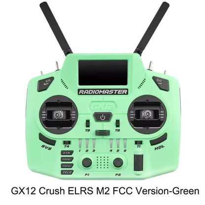 RadioMaster GX12 Crush ExpressLRS Radio Controller 1000Hz CNC Hall Gimbal Dual Band 16CH Transmitter for FPV Drones