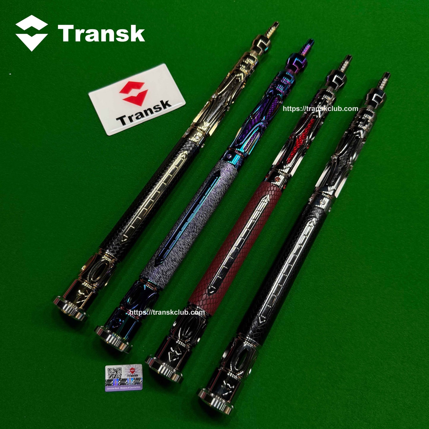 Transk Metal Dragon Slayer Jump Cue - Carbon Fiber Shaft with Sheepskin Grip-13mm tip