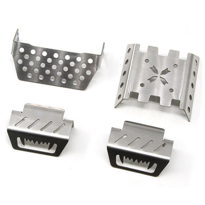 YIKONG RC Car Chassis Armor Front Guard Rear Guard Set for YK4102 4103 4082 1/8 1/10