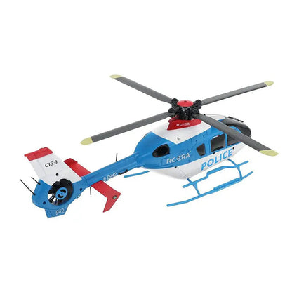 RCERA C123 EC135 4CH 6-Axis Gyro Dual Brushless Direct Drive Optical Flow Air Pressure Altitude Hold True Ducted RC Helicopter RTF