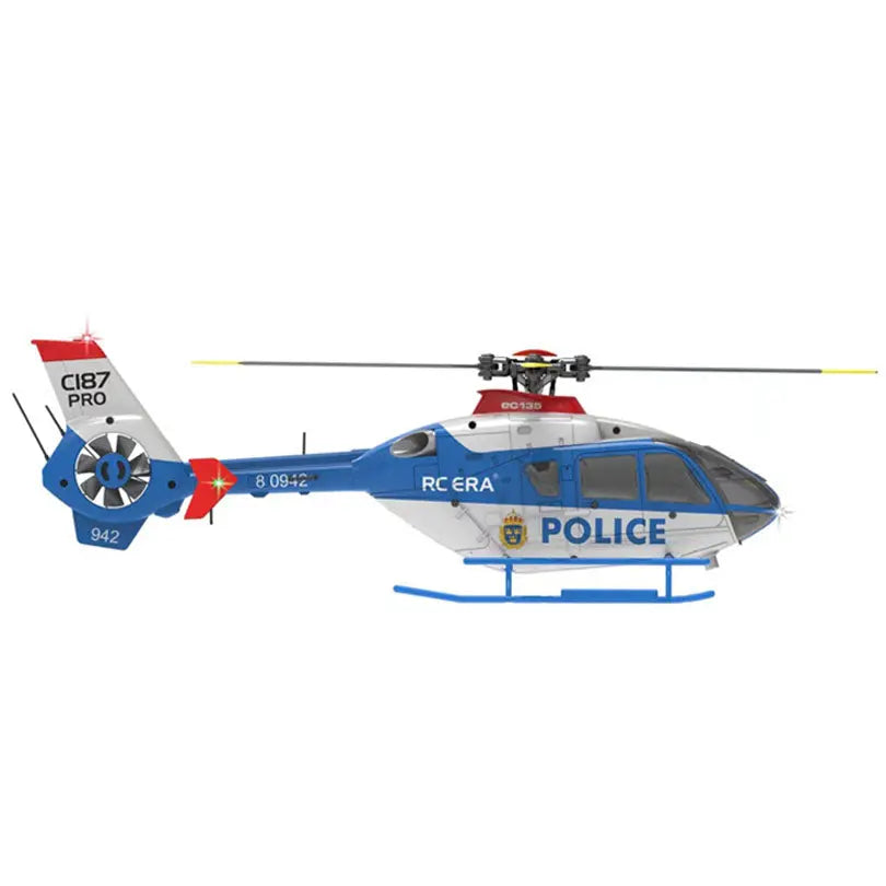 RCERA C123 EC135 4CH 6-Axis Gyro Dual Brushless Direct Drive Optical Flow Air Pressure Altitude Hold True Ducted RC Helicopter RTF