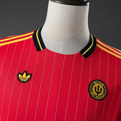 Belgium Terrace Icons T-Shirt Red 2026 World Cup Football Kit Soccer Jersey