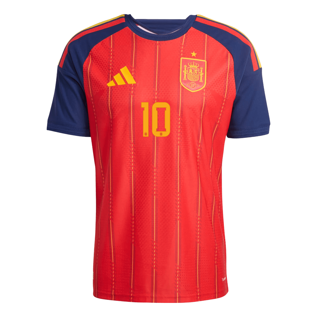 OLMO #10 Mens Spain World Cup Home Jersey 2026 - Player Version (Slim Fit)