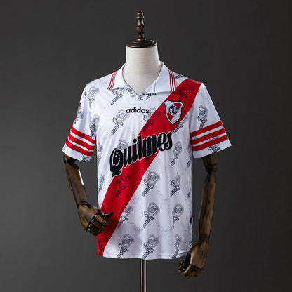 River Plate Jersey 1995-96 Home Retro Football Kit