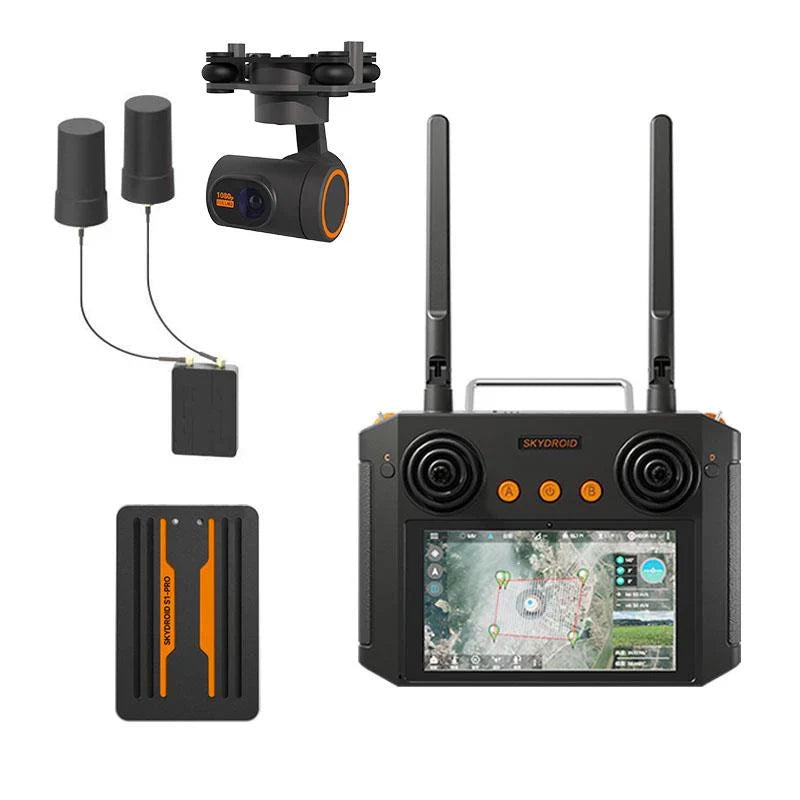 Skydroid S1 PRO Autonomous Control System H12 Remote Controller 1080P Digital Video RTK Navigation