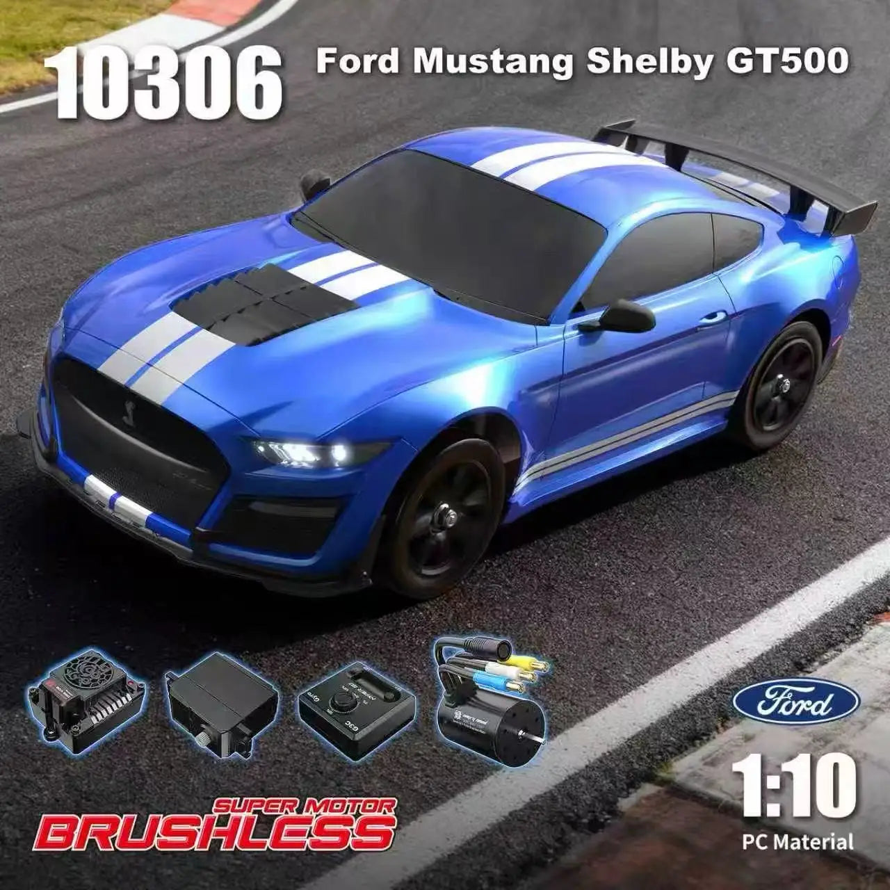 MJX Hyper Go 10306 Brushless 1/10 RC Rally Car 4WD 70km/h High Speed Official License Racing Vehicle
