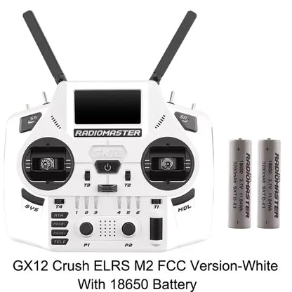 RadioMaster GX12 Crush ExpressLRS Radio Controller 1000Hz CNC Hall Gimbal Dual Band 16CH Transmitter for FPV Drones