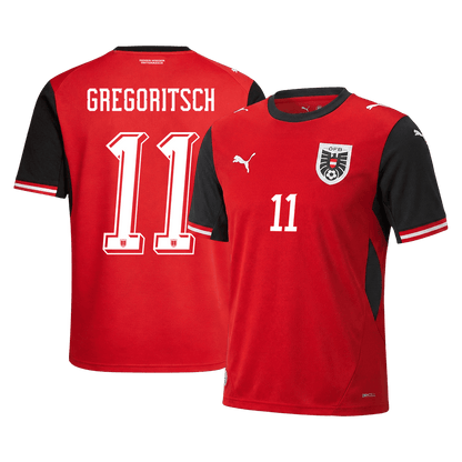 GREGORITSCH #11 Mens Austria World Cup Home Jersey 2026