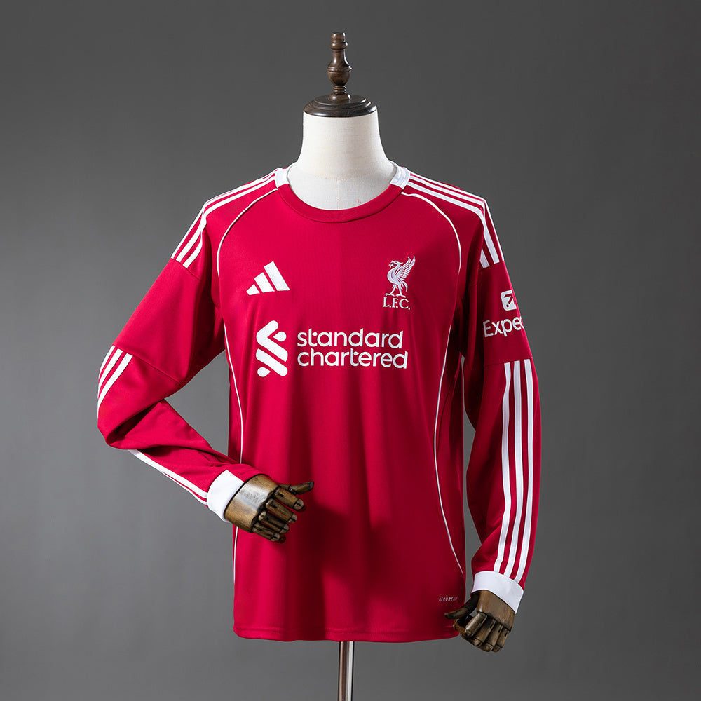 Liverpool Jersey 25/26 Home Football Kit Long Sleeves