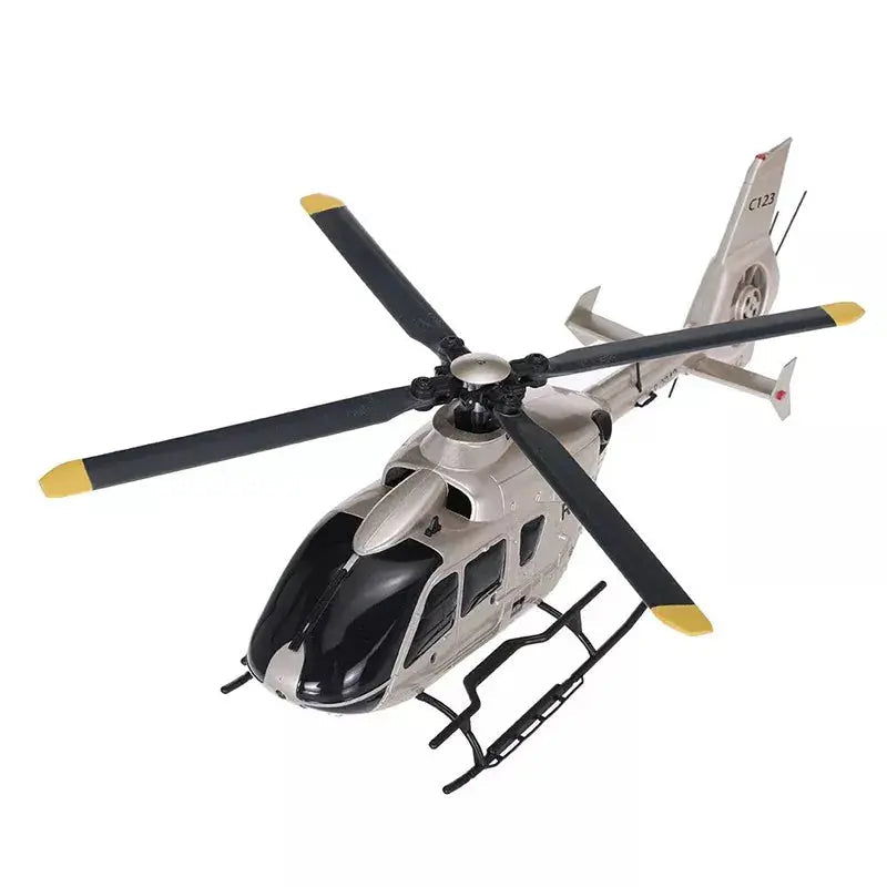 RCERA C123 EC135 4CH 6-Axis Gyro Dual Brushless Direct Drive Optical Flow Air Pressure Altitude Hold True Ducted RC Helicopter RTF