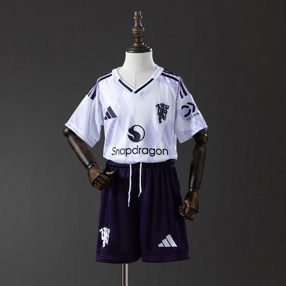 Kids Manchester United Jersey 25/26 Away Football Kit