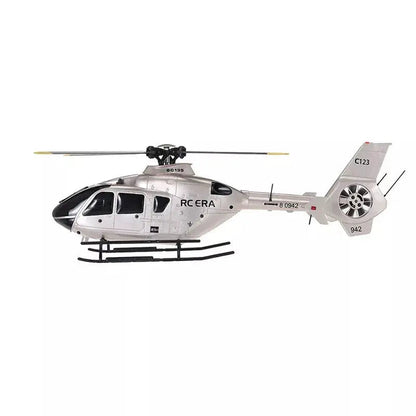 RCERA C123 EC135 4CH 6-Axis Gyro Dual Brushless Direct Drive Optical Flow Air Pressure Altitude Hold True Ducted RC Helicopter RTF