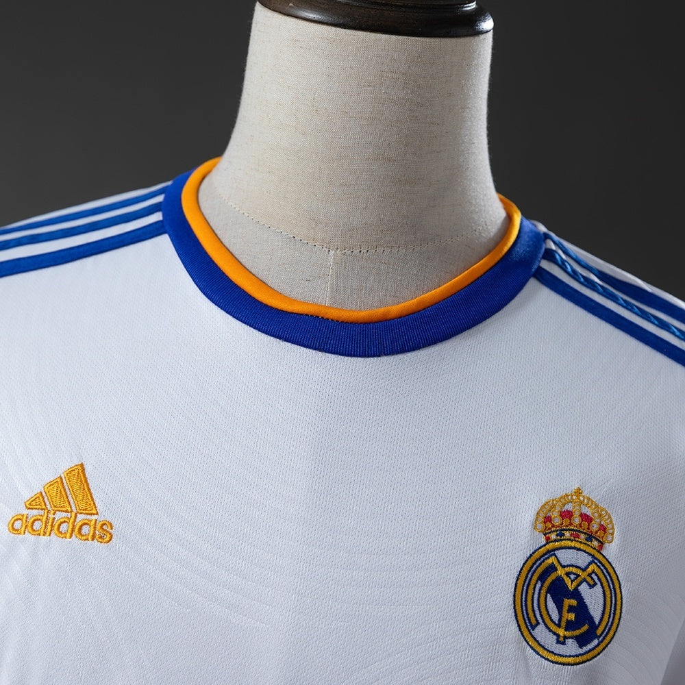 Real Madrid Home Jersey 2021-22 Retro Football Kit Soccer Shirt