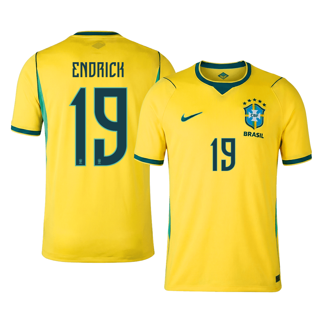 ENDRICK #19 Mens Brazil World Cup Home Jersey 2026 [PREMIUM]