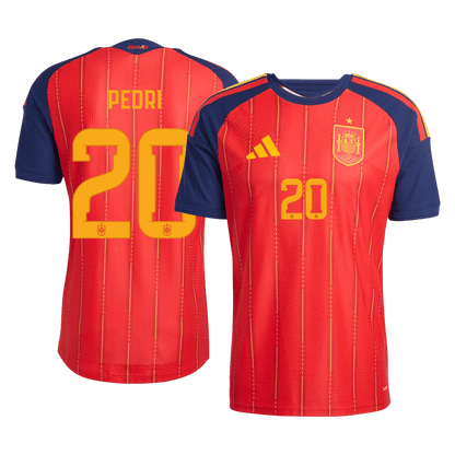PEDRI #20 Mens Spain World Cup Home Jersey 2026 - Player Version (Slim Fit)