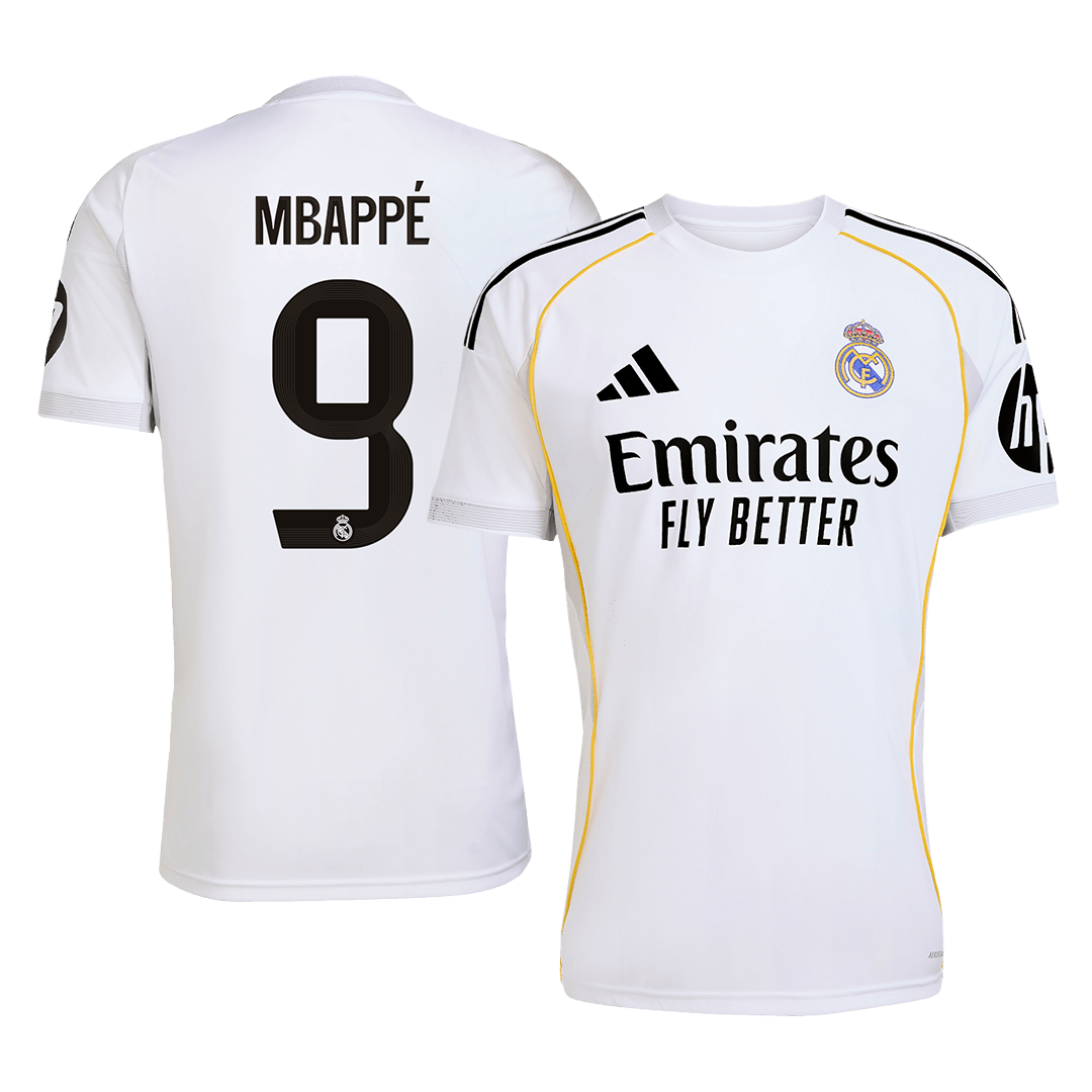 MBAPPÉ #9 Mens Real Madrid Home Jersey 2025/26 [PREMIUM]