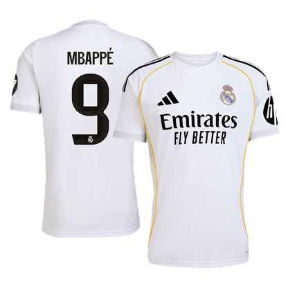 MBAPPÉ #9 Mens Real Madrid Home Jersey 2025/26 [PREMIUM]