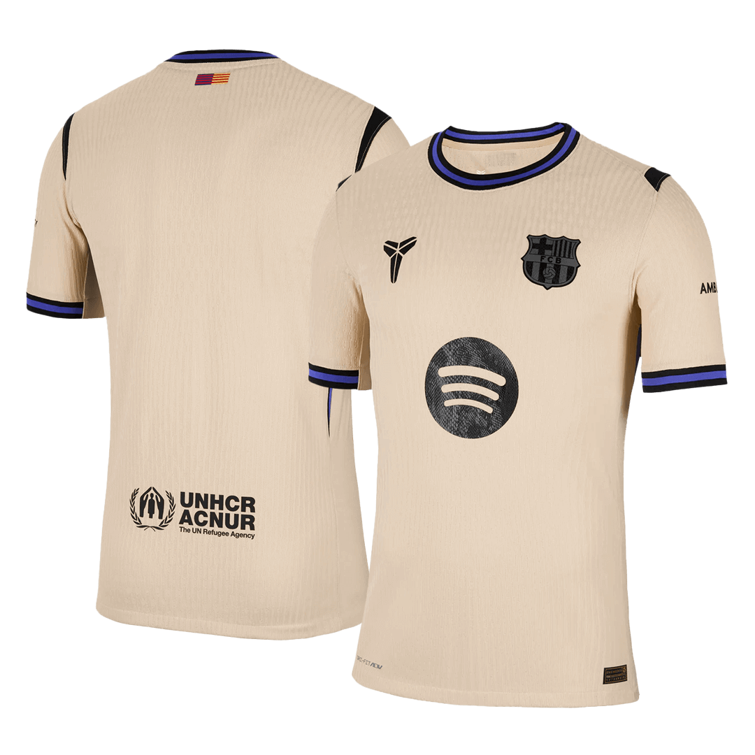 Mens Barcelona Away Jersey 2025/26 - Player Version (Slim Fit)