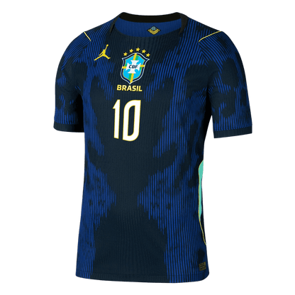 NEYMAR JR #10 Mens Brazil World Cup Away Jersey 2026 - Player Version (Slim Fit)