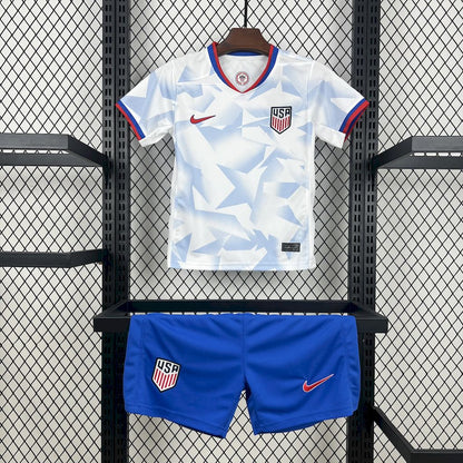 Kids USA Jersey 25/26 Home Football Kit Soccer Jersey