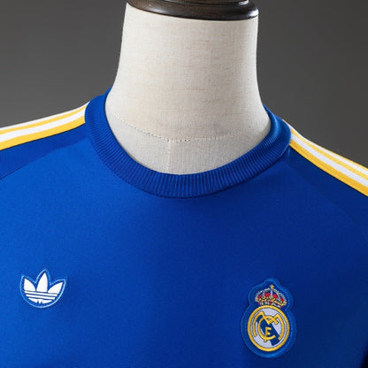 Real Madrid Blue Jersey 2026-2027 Long Sleeves Football Kit Soccer Shirt