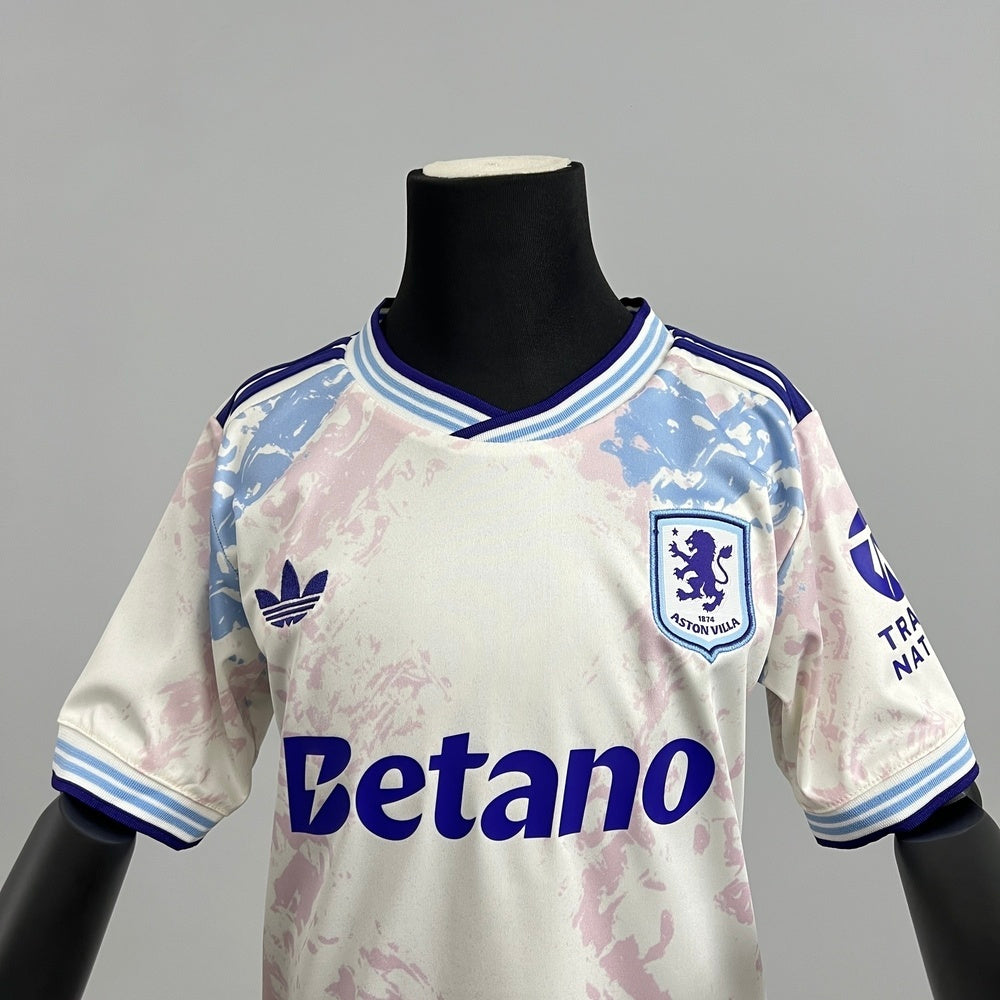 Kids Aston Villa Jersey 25/26 Third Football Kit Soccer Jersey