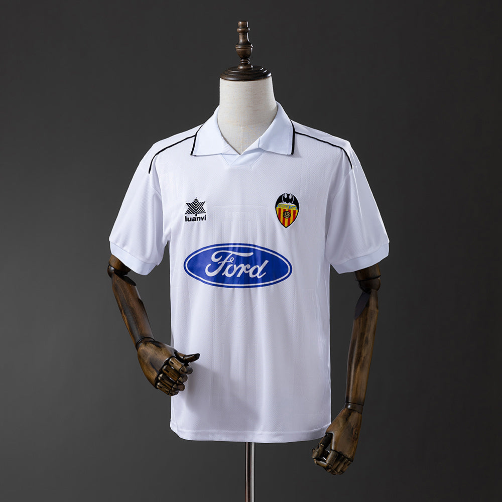 Valencia Jersey 1996-97 Home Retro Football Kit