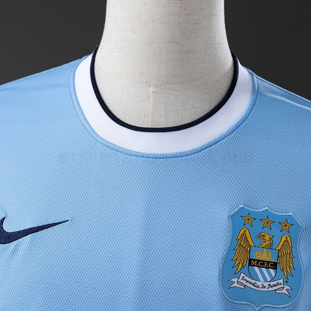 Manchester City Jersey 2013-14 Home Retro Football Kit