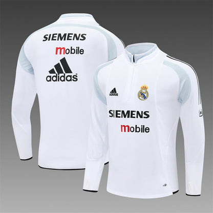 Retro Real Madrid Training Tracksuits 2004-05 Football Kit Soccer Jersey