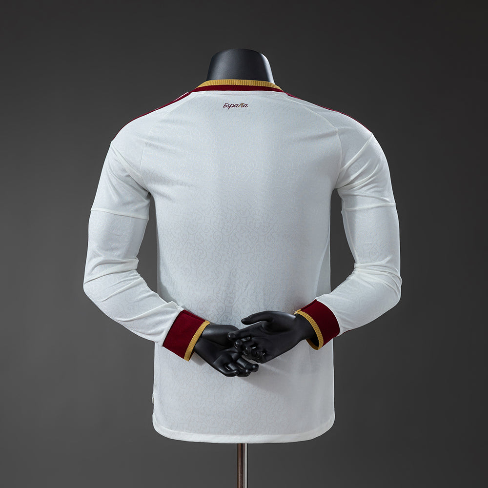Player Version Spain Away Jersey 2026 World Cup Long Sleeves Football Kit Soccer Jersey