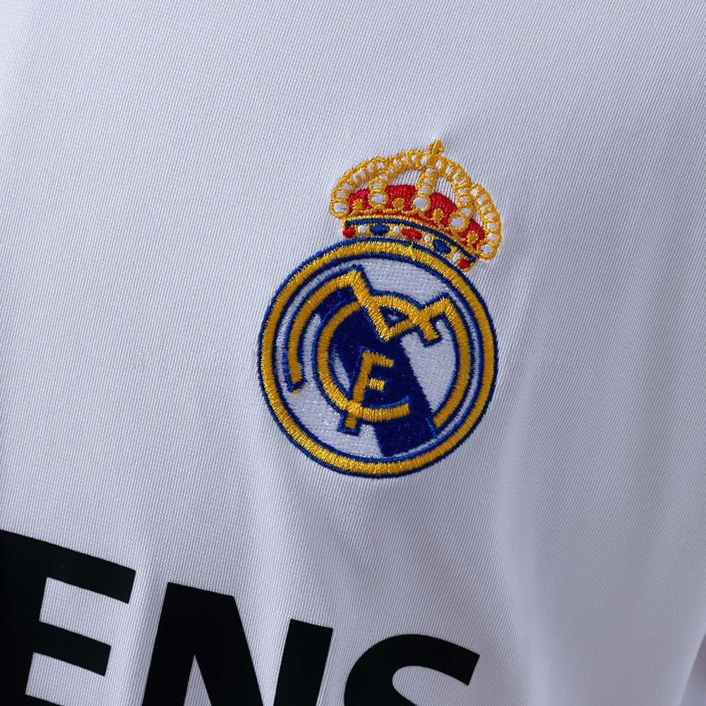 Real Madrid Jersey 2005/06 Home Retro Football Kit Long Sleeves