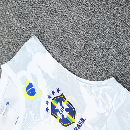 Brazil Vest Set Training Tracksuits 25/26 Football Kit Soccer Jersey