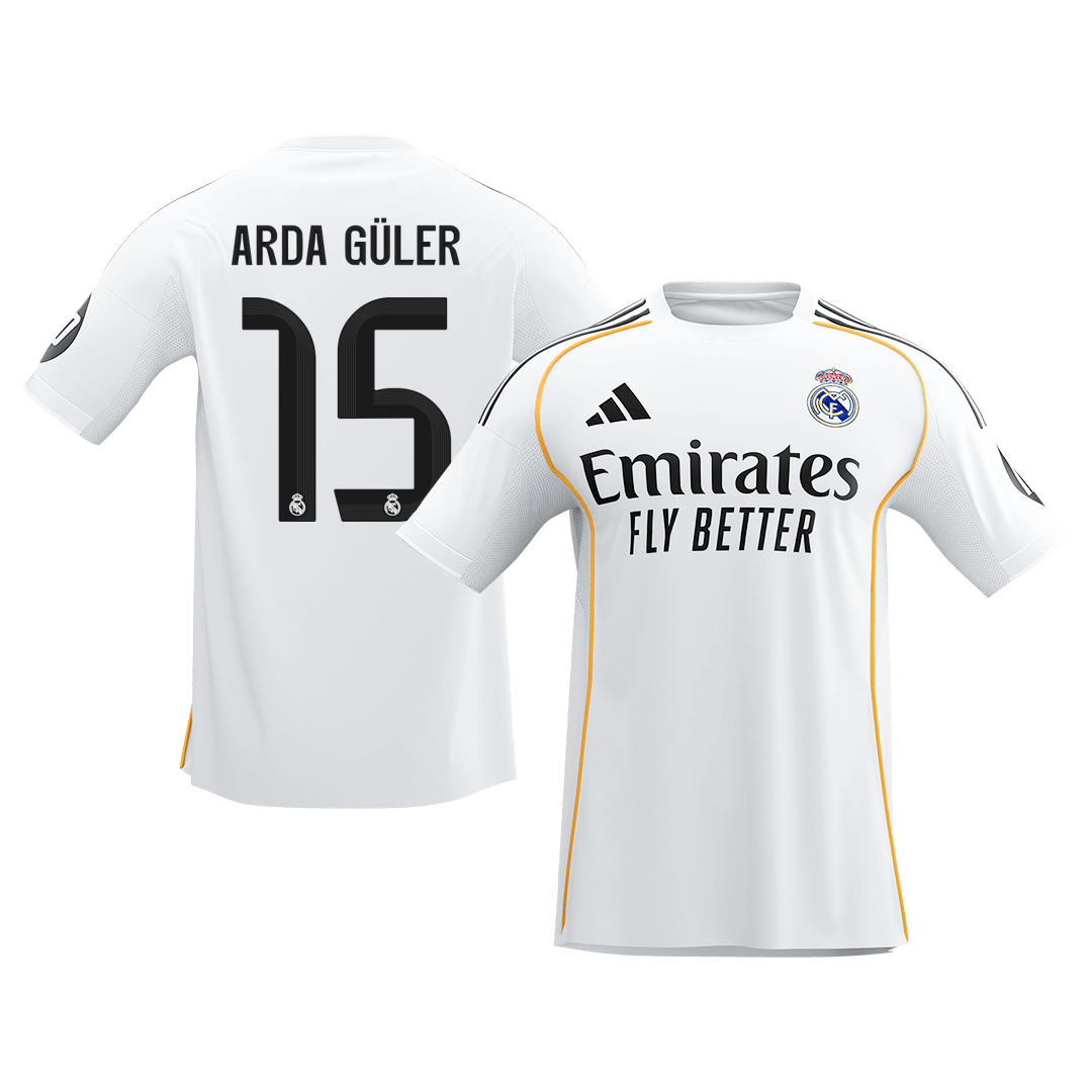 ARDA GÜLER #15 Mens Real Madrid Home Jersey 2025/26 [PREMIUM]