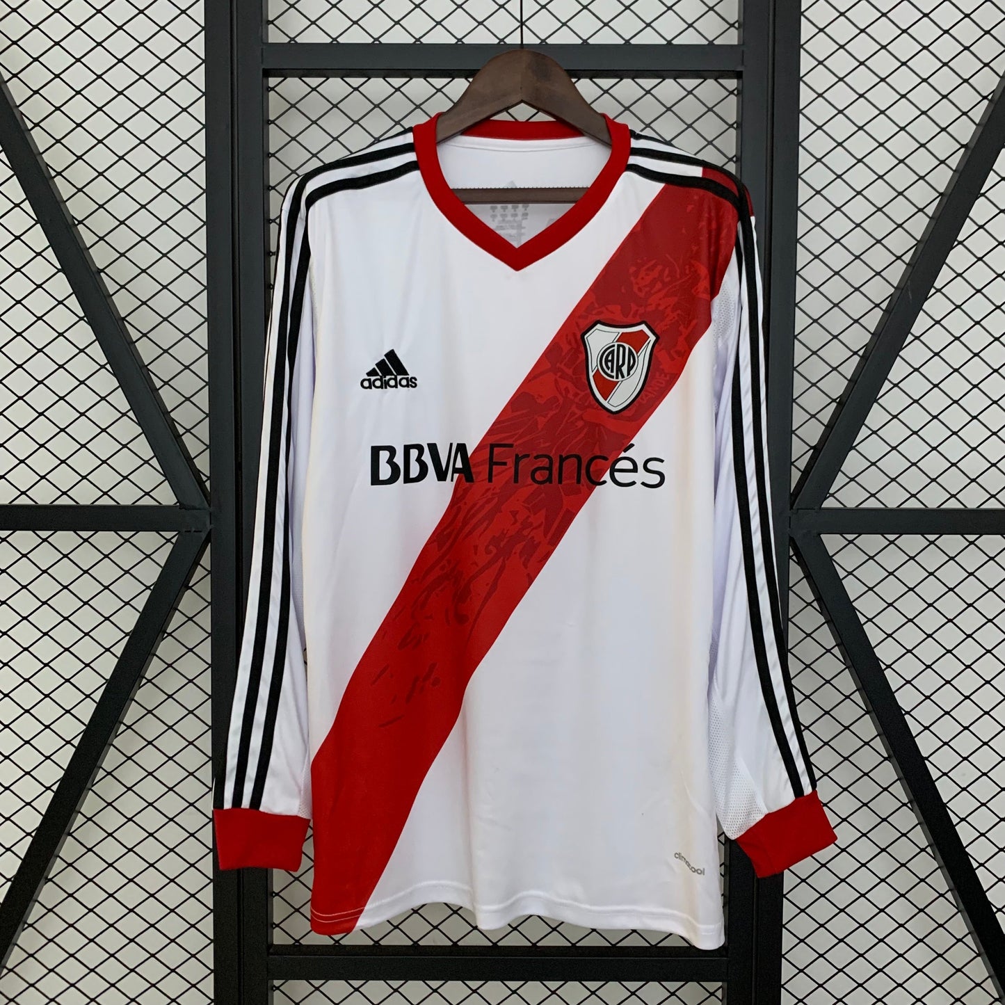 Retro River Plate Jersey 2013-14 Home Long Sleeves Football Kit Soccer Jersey