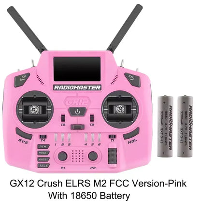 RadioMaster GX12 Crush ExpressLRS Radio Controller 1000Hz CNC Hall Gimbal Dual Band 16CH Transmitter for FPV Drones